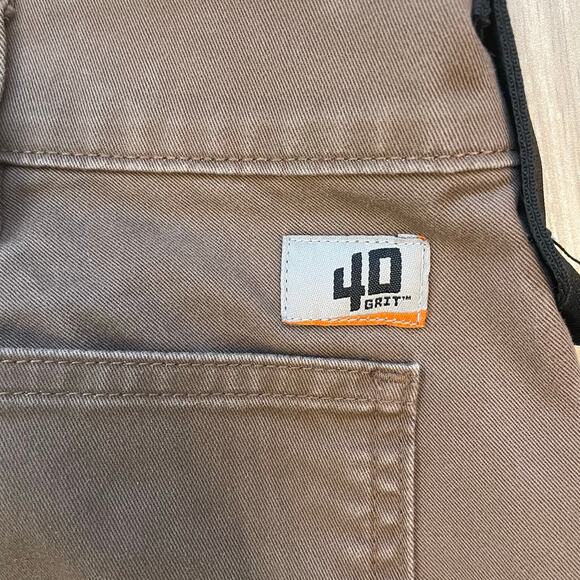 Duluth Trading 40 Grit Slim Fit Cargo Work Pants Brown Men’s 38x32 Stretch - Picture 10 of 10